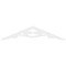 Ekena Millwork Pitch Robin Architectural Grade PVC Gable Pediment, 72"W x 15"H x 1"P (5/12) GPP072X015X100ROB - alternate 3